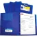C-Line Products : Chemise en polyéthylène épais à deux pochettes avec attaches, bleue, lot de 25 chemises