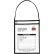 C-Line Products : porte-ticket avec lanière, noir, cousu, transparent des deux côtés, 9 x 12, 15 par boîte