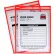 Porte-ticket « Neon Shop » de C-Line Products, orange, cousu, transparent des deux côtés, 9 x 12, 15 pièces par boîte