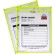 C-Line Products : porte-ticket « Neon Shop », jaune, cousu, transparent des deux côtés, 9 x 12, 15 pièces par boîte