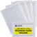 Porte-cartes de visite autocollant C-Line Products, chargement latéral, 2" x 3-1/2", 10/paquet (lot de 5 paquets)