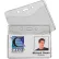 C-Line Products Heavy Duty Badge Holders, Vinyl, Horizontal, 2 3/8 x 3 3/8, 100/BX