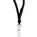 C-Line Products Breakaway Lanyards, Swivel Hook, Black, 12/BX