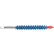 Brosse en nylon Goodway® avec raccord rapide pour tubes de 3/4" de diamètre intérieur, bleue, lot de 25