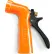 Buse de pulvérisation compacte à faible débit Sani-Lav® avec entrée GHT 3/4" et embout fileté GHT, orange de sécurité