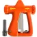 Buse de pulvérisation d'eau chaude ergonomique Sani-Lav® à débit standard avec adaptateur de tuyau N20S, couleur orange de sécurité