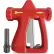 Buse de pulvérisation d'eau chaude ergonomique Sani-Lav® à débit standard avec adaptateur de tuyau N20S, rouge