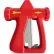 Buse de pulvérisation d'eau chaude ergonomique Sani-Lav® avec raccord d'entrée GHT de 3/4", rouge