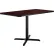 Table de salle de pause Interion®, 122 cm L x 76 cm l x 74 cm H, acajou