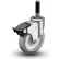 Roulette Colson de 12,7 cm (5 po) avec tige pivotante extensible et frein, hauteur de tige de 71 mm (2-13/16 po), capacité de charge de 147 kg (325 lb).
