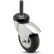 MedCaster 3" NeoTeq Caster with Threaded Swivel Stem, 1"H Stem, 175 Lb. Capacity