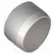 Cap (Flat Top) Fittings, 3/4"Dia., Furniture Grade Pvc, White - Pkg Qty 25