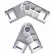 Raccord articulé réglable, diamètre 1", PVC de qualité mobilier, blanc - Lot de 10