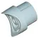 Radius/Fishmouth Fittings, 1-1/4"Dia., Furniture Grade Pvc, White - Pkg Qty 15