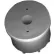 Caster Insert Fittings, 3/8"W, 1-1/4"Dia., Furniture Grade Pvc, White - Pkg Qty 15