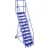 Canway Equipment Mfg Inc. – Support d'échelle mobile à 11 marches à 60°, largeur 28", marches dentelées