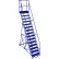 Canway Equipment Mfg Inc. – Support d'échelle mobile à 15 marches à 60°, largeur 28", marches dentelées