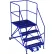 Canway Equipment Mfg Inc. – Plateforme de travail roulante à 4 marches, inclinaison de 50°, marche de 36" de large, dernière marche de 38" de profondeur