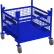Canway Equipment Mfg Inc. chariot à caisson grillagé à 4 côtés, en acier, capacité de 1 000 lb, bleu
