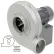 Ventilateur Global Industrial™ en aluminium, TEFC, 5 HP, triphasé, rotation à sens horaire, montage horizontal par le bas, 2 300 CFM