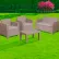 Ensemble de canapés d'extérieur Flash Furniture® en simili-rotin, 4 pièces, gris clair