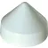 Chapeau de pieu pour quai, tête conique de 10", PVC blanc, lot de 8 - 91-801-F