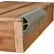 Profilé « P » robuste Dock Edge, 24 pieds (longueurs de 3 x 8 pieds), gris - DE1202F