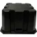 Marchepied empilable en plastique à 1 marche - Noir 25" de largeur x 25" de profondeur x 14-3/4" de hauteur - NBST-1-01