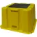 1 Step Tall Nestable Plastic Step Stand - Yellow 25"W x 25"D x 14-3/4"H - NBST-1-14
