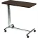 Table de lit inclinable de luxe, plateau de 76 cm (L) x 38 cm (l), hauteur réglable de 75 à 117 cm, base chromée