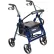 Fauteuil roulant de transport Drive Medical 795B Duet, bleu, roulettes de 20 cm