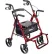 Fauteuil roulant combiné déambulateur Drive Medical 795BU, bordeaux, roulettes de 8 pouces
