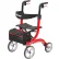 Déambulateur à roulettes Drive Medical Nitro 4 roues RTL10266, style européen, aluminium, rouge