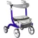 Déambulateur Rollator Drive Medical Nitro DLX de style européen RTL10266BL-HS, bleu élégant