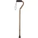 Canne de marche Drive Medical à poignée décalée RTL10307, en aluminium, avec poignée en mousse, couleur bronze
