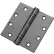 Roulement à billes à mortaiser Don Jo BB74545-652, 114 x 114 mm, épaisseur 3,4 mm, chrome brossé - Paquet de 3