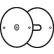 Don Jo BF 135-SL Hole Filler Plate, 3-3/4"Dia, Silver Coated - Pkg Qty 10