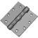 Gabarit de charnière à mortaise complète Don Jo HWBB95045-630, à roulement à billes, 127 x 114 mm, calibre 0,18, acier inoxydable - Quantité par paquet : 3