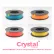 3D Stuffmaker PLA 3D Printer Crystal Filament, 1.75mm, 0.75 kg, Yellow