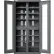 Armoire de borne de recharge fixe Global Industrial™, 16, 36-1/16" de largeur x 23-7/8" de profondeur x 72" de hauteur, grise