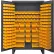 Armoire à bacs Durham HDC48-162-95 - Calibre 12 avec 162 bacs à accrocher, 48" de largeur x 24" de profondeur x 78" de hauteur