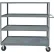 Durham Mfg® Stock Truck w/4 Shelves, 3000 lb. Capacity, 36"L x 24"W Shelving, Gray