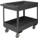 Chariot de stockage Durham Mfg.® avec 2 étagères, capacité de 3 600 lb, 42-1/4" de longueur x 24-1/4" de largeur x 39" de hauteur, gris