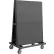 chariot à châssis en A Durham Mfg.® chariot panneau perforé, 36-3/4" de largeur x 24" de profondeur x 55-3/4" de hauteur, gris
