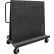 chariot A-Frame de Durham Mfg.® chariot panneau perforé et panneau à persiennes, 54-1/2" de largeur x 30" de profondeur x 57" de hauteur, gris