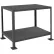 Durham Mfg. Stationary Machine Table W/ 2 Shelves, Steel Square Edge, 36"W x 24"D, Gray