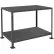 Durham Mfg. Stationary Machine Table W/ 2 Shelves, Steel Square Edge, 72"W x 36"D, Gray