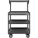 Durham Mfg. Mobile Shop Desk, 4 Shelves, 24"W x 20"D, Gray