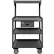 Durham Mfg. Mobile Shop Desk, Drawer, 4 Shelves, 24"W x 20"D, Gray