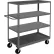 Durham Mfg.® Stock Cart with 4 Shelves, 3000 lb. Cap., 66-1/4"L x 30-1/4"W x 69-3/4"H, Gray